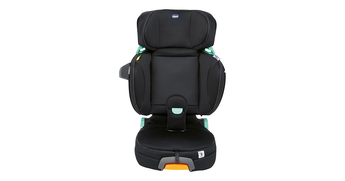 Kindersitz Fold&Go i-Size , 100-150 cm, faltbar, inkl. Seitenaufprallschutz und Bauchgurtführung schwarz 2