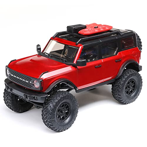 Axial AXI00006T1 1/24 SCX24 2021 Ford Bronco 4WD Brushed RTR RC Truck, Red