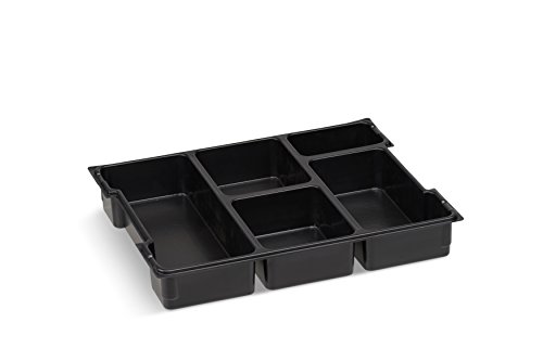 Sortimentskasten Kunststoff | Bosch Sortimo L-BOXX 102 Insetbox 5-fach | Erstklassige Sortierboxen für Kleinteile | Ideale Sortierbox Schrauben