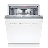 Bosch SBV6ZCX17E Serie 6, Smarter XXL-Geschirrspüler Vollintegriert, 60 cm breit, Made in Germany, Besteckschublade, Zeolith, besonders leise, perfekte & effiziente Trocknung, aquaStop