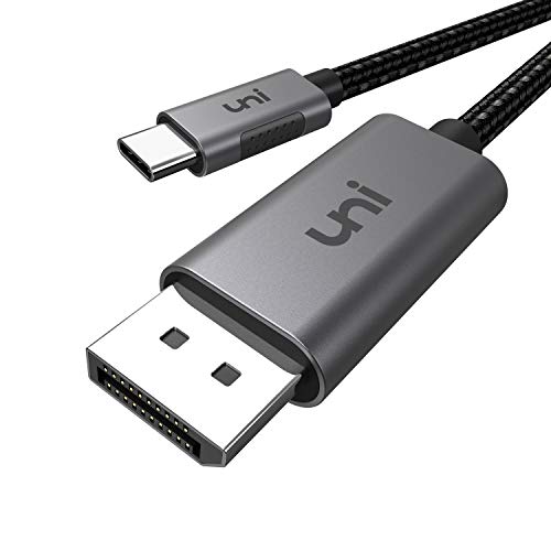 uni USB C auf DisplayPort Kabel (4K@60Hz, 2K@144Hz), 3m Thunderbolt 3/4 zu DisplayPort Kabel, Kompatible für MacBook Pro, MacBook Air, iPad Pro, XPS15, Surface Book usw.