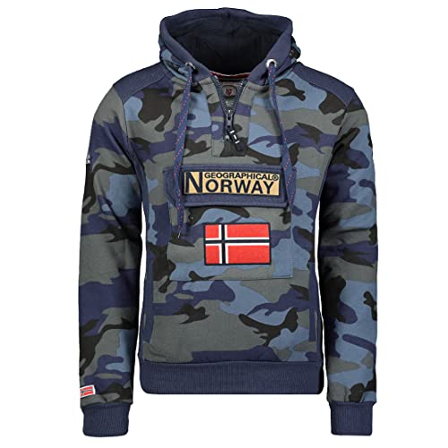 Geographical Norway Gymclass Men - CAMO MILITAIRE BLUE - L