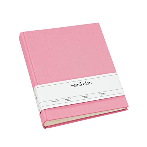 Semikolon (363978) Album Large flamingo (pink) - Foto-Album mit 130 Seiten - Cremeweißer Fotokarton mit Pergaminpapier - Format: 24,5 x 30,5 cm