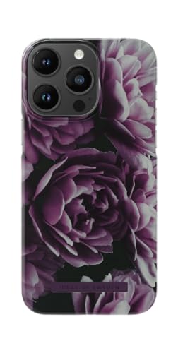 IDEAL OF SWEDEN Bedruckte Handyhülle, niedliches buntes Muster, schützende Abdeckung aus Hartplastik mit Mikrofaserfutter für das iPhone. Kompatibel mit iPhone 14 Pro Max (Deep Purple Marble)