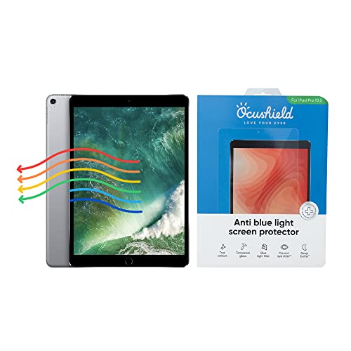 Ocushield Anti-Blaulicht Schutz - Apple iPad Schutzfolie, iPad Pro 10.5" –Augenschutz mit Blaulichtfilter - Anerkanntes Medizinprodukt-Blendschutzfilter – Panzerglas Folie mit Blendschutz