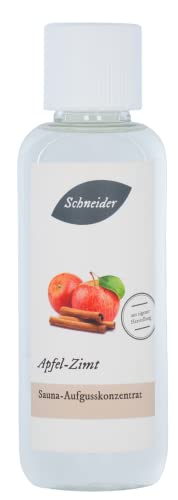 Saunabedarf Schneider - Aufgusskonzentrat Apfel - Zimt - fruchtig-tropischer Saunaaufguss - 250ml Inhalt