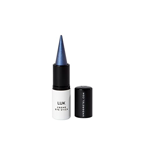 UND GRETEL Naturkosmetik LUK Cream Eye Stick – Shimmer Eye Shadow Stick – Pflegend, hochpigmentiert, natürlich und zertifiziert - Farbe Sapphire 02