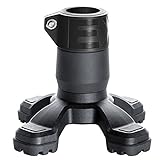 4-Punkt Gummikapsel SAFETY FOOT in schwarz mit Stahleinlage für Rohrdurchmesse 16-17mm