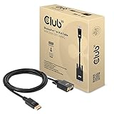 club3D DisplayPort Adapter [1x DisplayPort Stecker, USB 2.0 Stecker A - 1x DVI-Buchse 24+5pol.] Schwarz