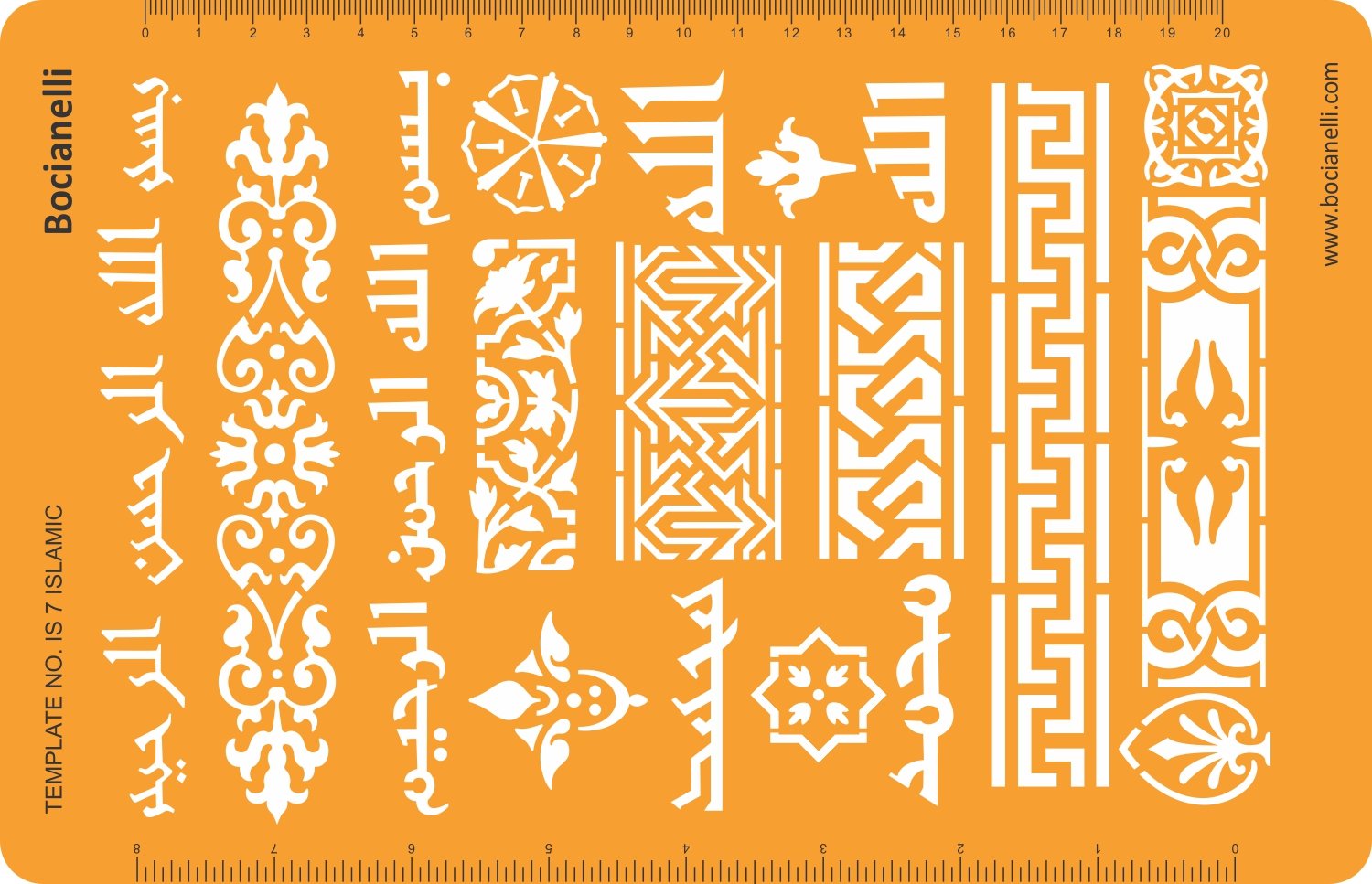 Schmuckhandwerk Vorlage/ Schablone, orientalische, asiatische, islamische und indische Ornamente und Muster