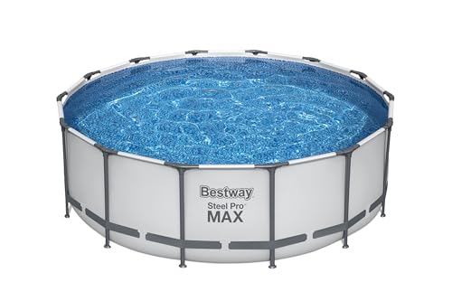 Bestway® Steel Pro MAX™ Ersatz Frame Pool ohne Zubehör Ø 427 x 122 cm, lichtgrau, rund