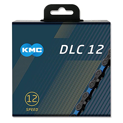 KMC Unisex – Erwachsene DLC 12-Fach Kette 1/2" x11/128, 126 Glieder, blau