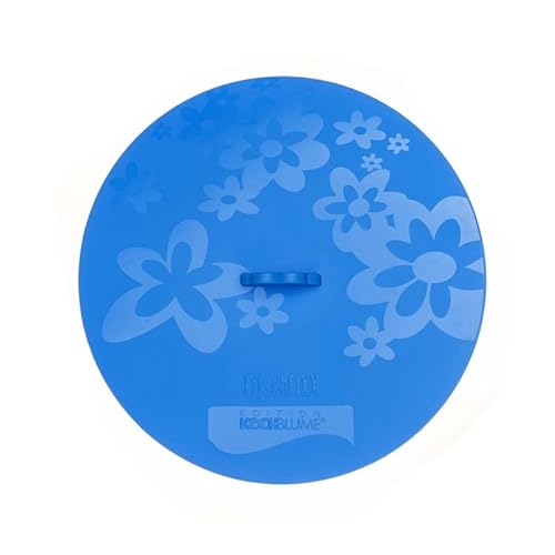Kochblume Frisch Fixx 25cm | Universaler Frischhaltedeckel | Premium-Silikon & BPA frei| Hitzebeständig | Spülmaschinenfest | Ø 25cm | Farbe: blau