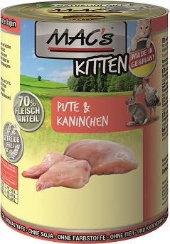 MACs Katze Kitten Pute & Kaninchen | 6x800g Nassfutter