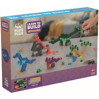 PLUS PLUS – Learn to Build Dinosaurier - 600 Stück – Kreatives Spiel, Bausteine, Bauen, Entwicklung Spielzeug für Kinder, STEM, STEAM, Produziert in Dänemark