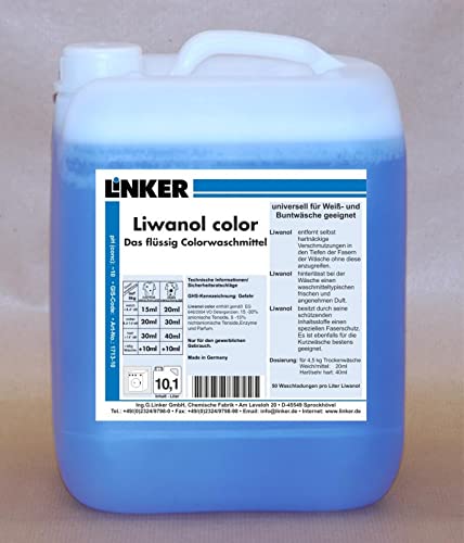 Linker Chemie Liwanol Color Waschmittel flüssig 10,1 Liter Kanister | Reiniger | Hygiene | Reinigungsmittel | Reinigungschemie |