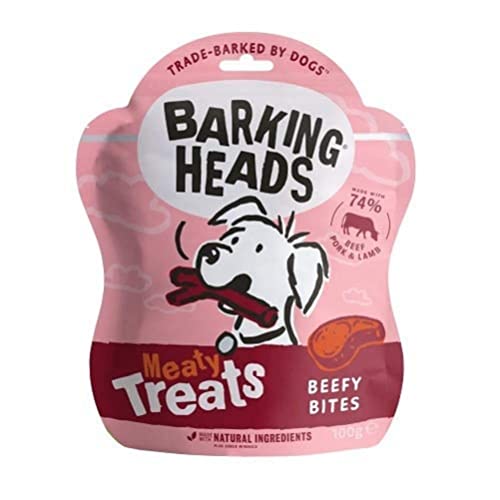 Barking Heads Meaty Treats Beefy Bites, 7 x 100 g