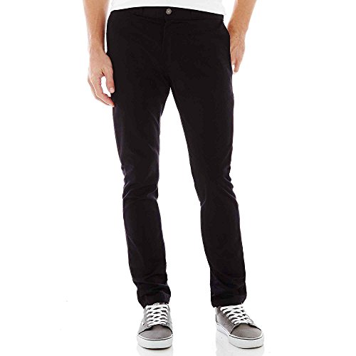 Dickies Men's Skinny Straight Fit Work Pant, Black, 38x30