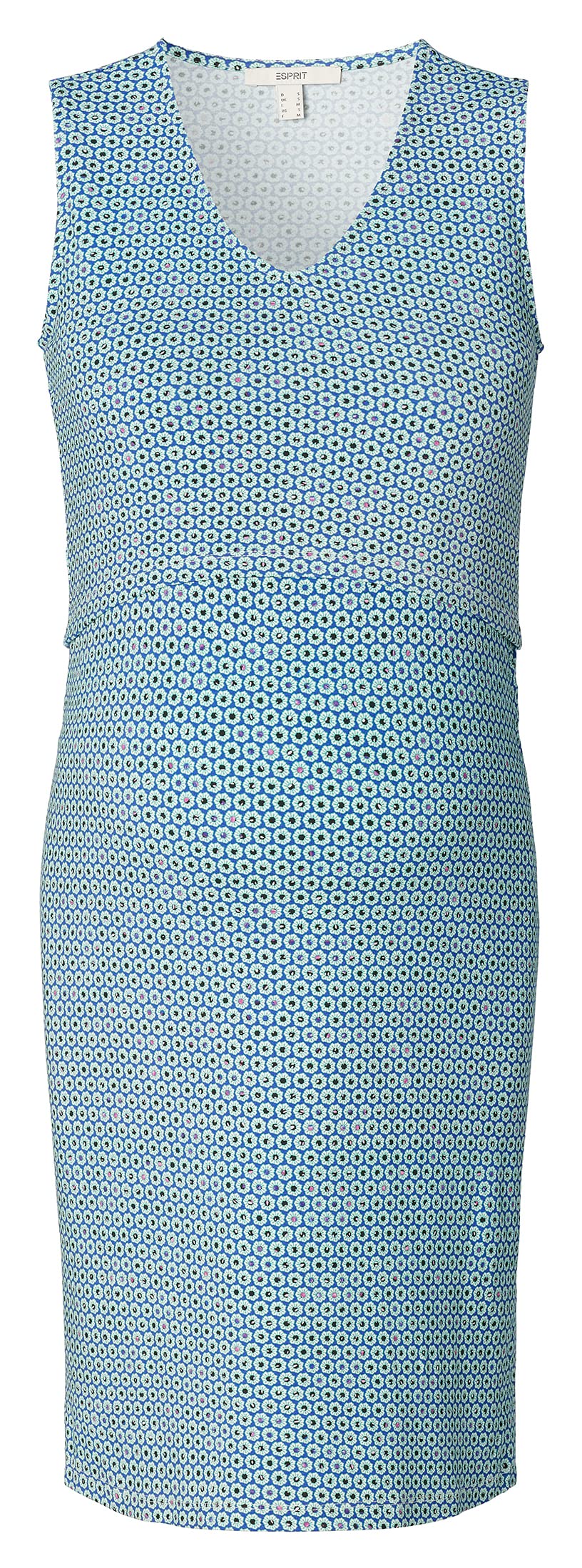 ESPRIT Damen Dress Nursing Sleeveless Allover Print Kleid, Pastel Blue-435, X-Large