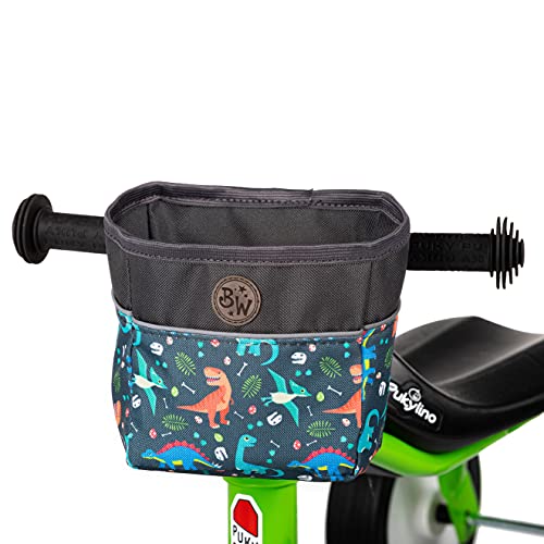 BAMBINIWELT Lenkerkorb Tasche kompatibel mit Pukylino Wutsch Fitsch Puky OFFEN für Dreirad Laufrad Rutschfahrzeuge Fahrradtasche (Modell 16)