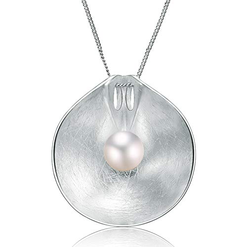 Lotus Fun S925 Sterling Silber Anhänger Perle Anhänger für Frauen und Mädchen Kreativ Natürlicher Handgemachter Einzigartiger Schmuck (Silber)