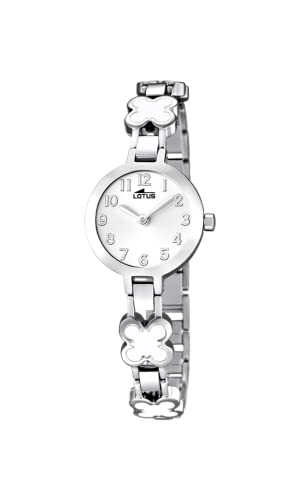 Lotus Mädchen Analog Quarz Uhr mit Edelstahl Armband 15828/1