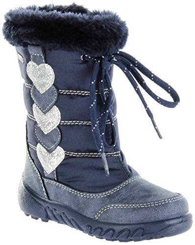 Richter Kinder Winter Stiefel blau Warm Sympatex Mädchen Schuhe 5153-641-7201 Atlantic Husky, Farbe:blau, Größe:28 EU