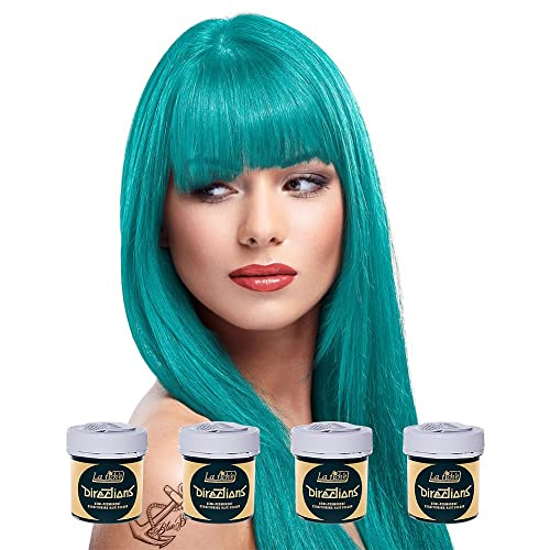 8 x La Riche Directions Semi-Permanent Hair Color 88ml Tubs - TURQUOISE