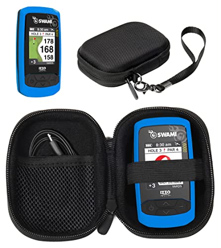 CaseSack GPS-Golf-Schutzhülle, speziell für Izzo Swami 6000 Golf GPS und Swami 4000, 4000+, 5000 Golf GPS-Entfernungsmesser, Garmin Approach G30, G6, G7, Canmore HG200, Schwarz