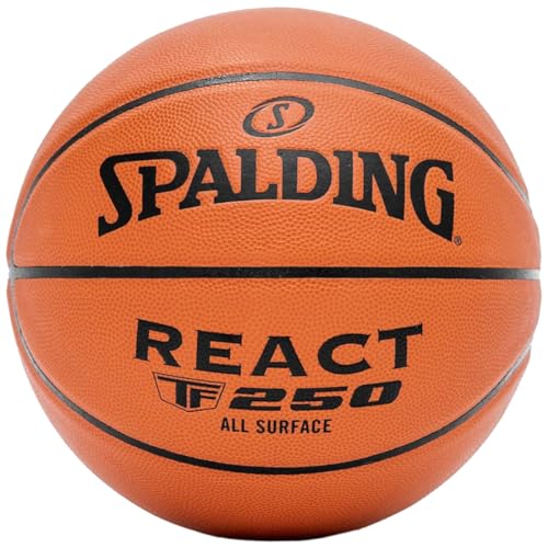 Spalding – TF-250 – Basketballball – Größe 6 – Basketball – zertifizierter Ball – hohe Haltbarkeit – Indoor & Outdoor – Anti-Rutsch – hervorragender Halt