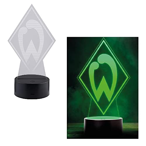 SV Werder Bremen LED Licht - Raute - Lampe Logo Leuchte - Plus Lesezeichen I Love Bremen