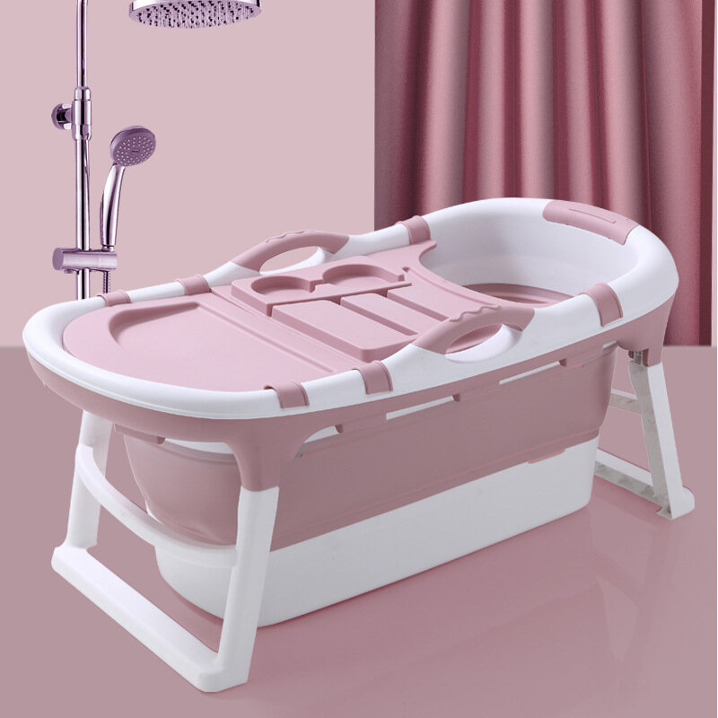 Xiaoshutong 6866 123CM Tragbare zusammenklappbare Baby-Badewanne Surround Lock Temperatur Verdicktes Material Nicht bese
