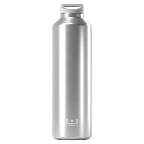 monbento Steel Trinkflasche, Edelstahl, Silver, 23,8 x 7 x 7 cm