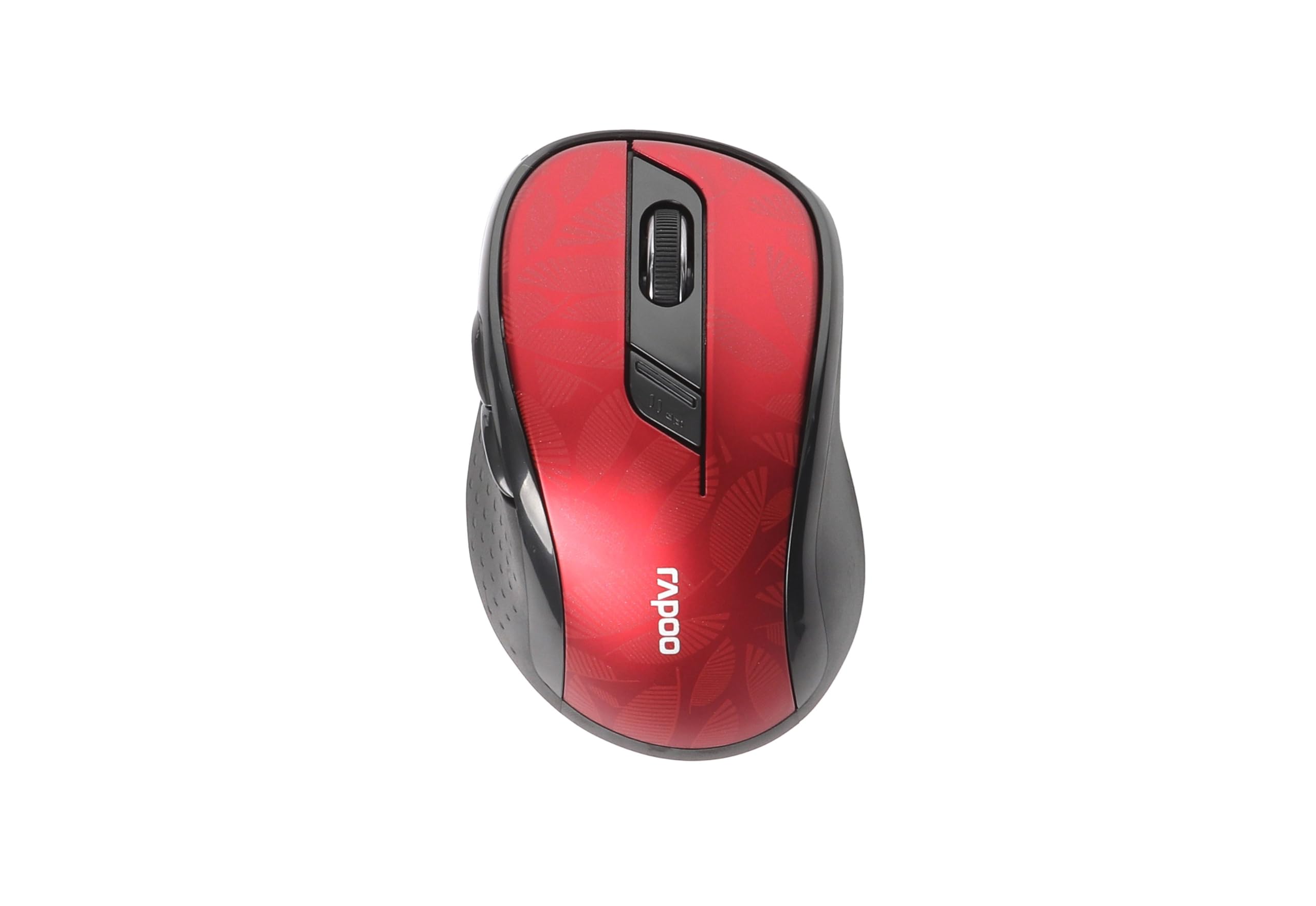 Rapoo M500 Silent kabellose Maus wireless Mouse 1600 DPI Sensor 12 Monate Batterielaufzeit leise Tasten ergonomisch für Rechtshänder PC & Mac - rot