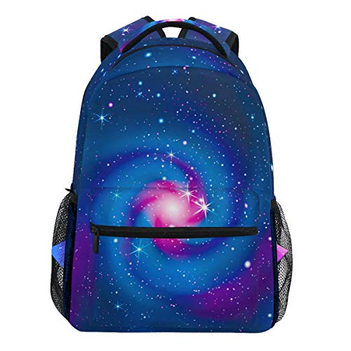 Oarencol Galaxy Star Swirl Universe 3D Space Cosmos Rucksack Bookbag Daypack Reise Schule College Tasche für Damen Herren Mädchen Jungen