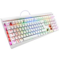 Sharkoon Skiller SGK40 Weiß, RGB Gaming Keyboard, Mechanisch, Huano Red
