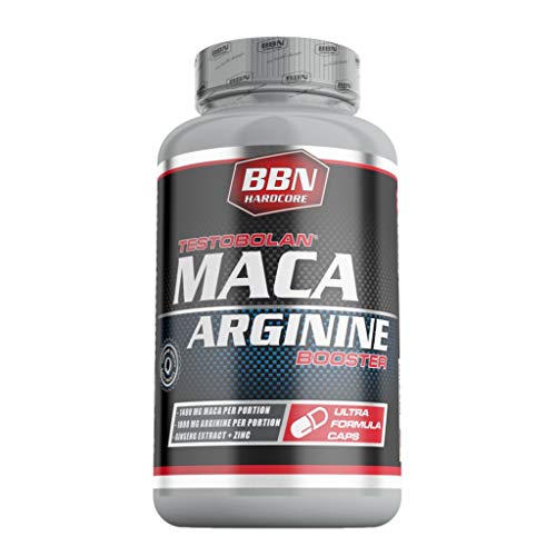 BBN Hardcore Maca Testobolan Maca Arginine Booster, 100 St. Dose (84g Dose)