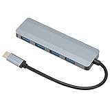 Tragbarer USB-C-Hub-Adapter aus Aluminiumlegierung, Kartenleser, Typ C-Dongle, 4K-HDMI-Adapter, Multiport-Adapter, Typ C-Adapter