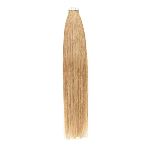 18 Zoll Band in menschlichen Haarverlängerungen hervorgehoben # 16 Braun Mischung Blonde nahtlose menschliche Haarteile mit unsichtbarem doppelseitigem Klebeband (50g 20 stücke),#33