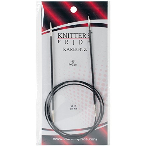 Knitter's Pride Karbonz Rundstricknadeln Nadeln 101,6 cm Größe 1,5/2,5 mm
