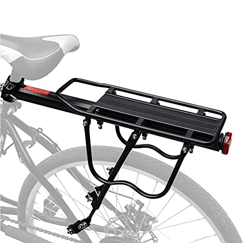SOULONG Mountainbike Racks Fahrradträger Gepäckträger Rücksitz Träger Aluminiumlegierung, Radfahren Zubehör für Rennrad und anderes Fahrrad, Aluminiumlegierung, schwarz, Bearing 25kg