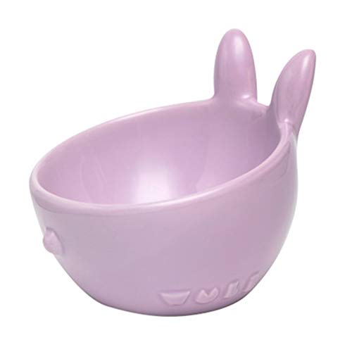 Lukasz Animal Series Pet Bowl Bunny Ceramic Food Bowl Bowl Schräg Mund Schutz