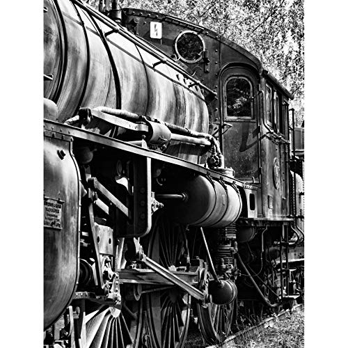 Wee Blue Coo Fotodruck auf Leinwand, Motiv Dampffuffer Lokomotive, Vintage-Stil