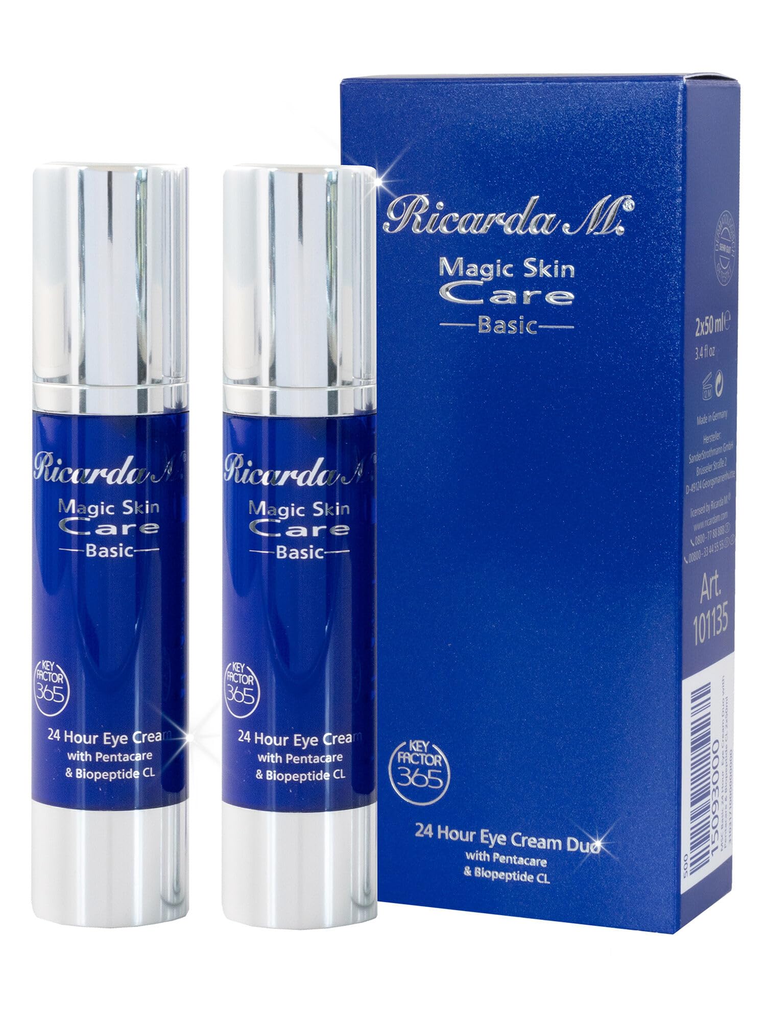 Ricarda M. "MSC Basic 24H Eye Cream" 2x50ml mit Anti-Aging-Formel (studienbelegt): reduziert Falten & regeneriert
