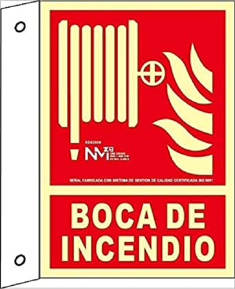 Normaluz A02708 – Flagge mit Flammenöffnung, Klasse A, PVC, 1 mm, 21 x 30 cm, mit CTE, RIPCI und geeignet für neue Gesetzgebungen