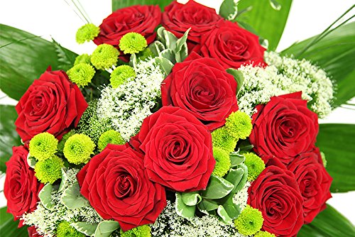 Großer Blumenstrauß"Premiumstrauß Romantik" mit 15 roten Rosen