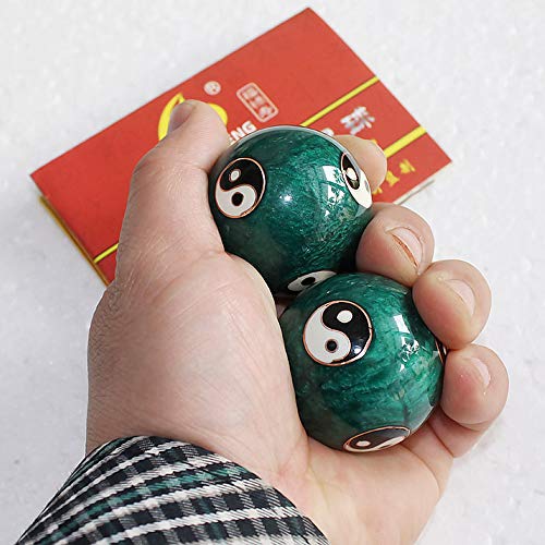 LHMYGHFDP 1,5"Hochwertige 2Pcs Chinesse Health Care Ball Handübung Stresstherapie Baoding Balls Relief Handball Fitnessbälle