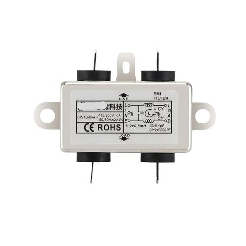 Einstufiger Filter CW1B-T, einphasiger AC-Reinigungs- und Anti-Interferenz-Stromversorgungsfilter (Size : CW1B 6A T 05 plug in type)