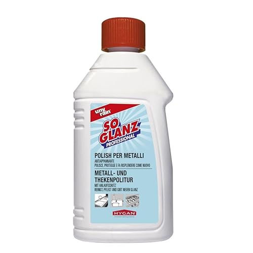 Blanc Hygienic Profi-Feinpolitur für Metalle und Theken, 6 x 250ml Flasche, sehr ergiebig, reinigt, glänzt und schützt