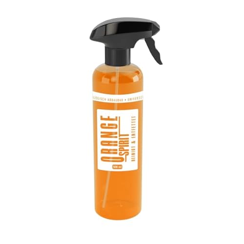 Ambratec Orange Spirit biologisch abbaubarer hochwirksamer Universalreiniger gegen hartnäckigen Schmutz wie Fette, Öle Schmierstoffe und Ablagerungen